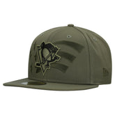 Pittsburgh Penguins New Era Military Appreciation Flag 59FIFTY Fitted Hat - Olive | New Era Lifestyle