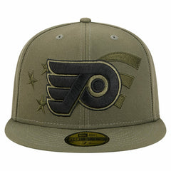 Philadelphia Flyers New Era Military Appreciation Flag 59FIFTY Fitted Hat - Olive | New Era online