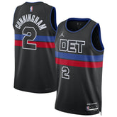 Nike Cade Cunningham Detroit Pistons Unisex Swingman Jersey Statement Editi- Black