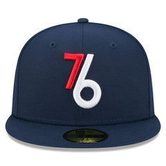 New Era Philadelphia 76ers 2025/26 City Edition Alternate 59FIFTY Fitted Hat Navy