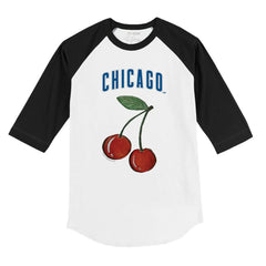 Chicago Cubs Tiny Turnip Youth Cherries 3/4-Sleeve Raglan Baseball T-Shirt Near Me