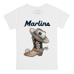 Miami Marlins Tiny Turnip Youth Cowboy Boot T-Shirt Sale