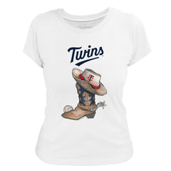Minnesota Twins Tiny Turnip Women's Cowboy Boot T-Shirt Discount