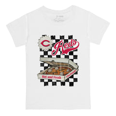 Cincinnati Reds Tiny Turnip Youth Pizza T-Shirt for sale