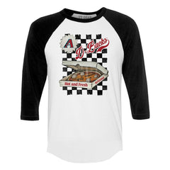 Arizona Diamondbacks Tiny Turnip Women's Pizza 3/4-Sleeve Raglan Baseball T-Shirt Outlet