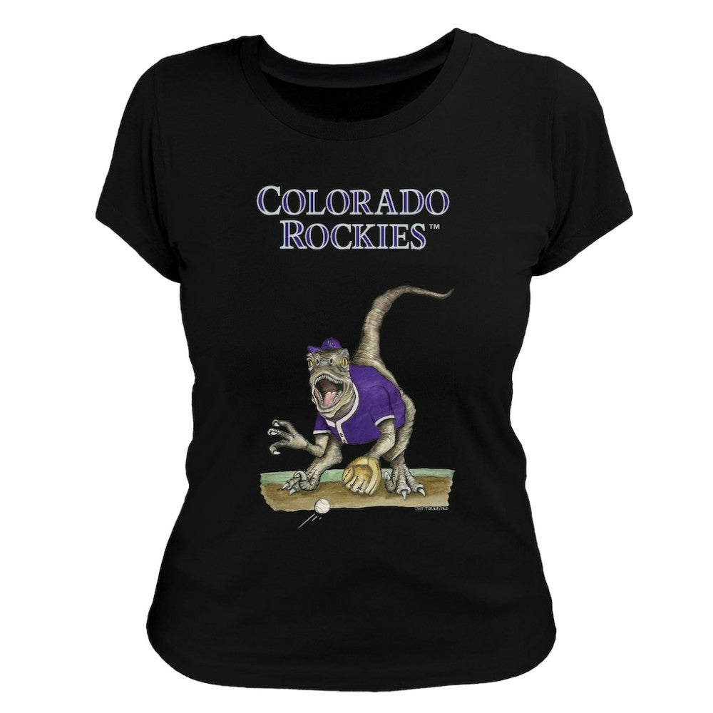 Colorado Rockies Tiny Turnip Women's Velociraptor T-Shirt Outlet