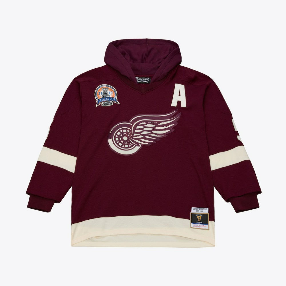 Detroit Red Wings Mitchell & Ness x Just Don Jersey Hoodie - Crimson | NHL sale