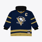 Pittsburgh Penguins Mitchell & Ness x Just Don Jersey Hoodie - Navy | NHL Lifestyle