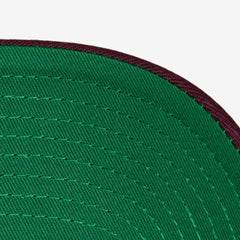 Florida Panthers Mitchell & Ness x Just Don Wave Script Pro Strapback Hat - Maroon | NHL Lifestyle