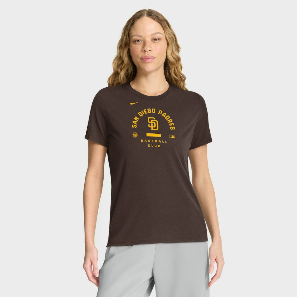 San Diego Padres Nike Women's Authentic Collection Early Work Tri-Blend Dri-FIT T-Shirt Discount
