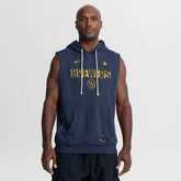 Milwaukee Brewers Nike Authentic Collection Standard Issue Dri-FIT Sleeveless Hoodie Sale