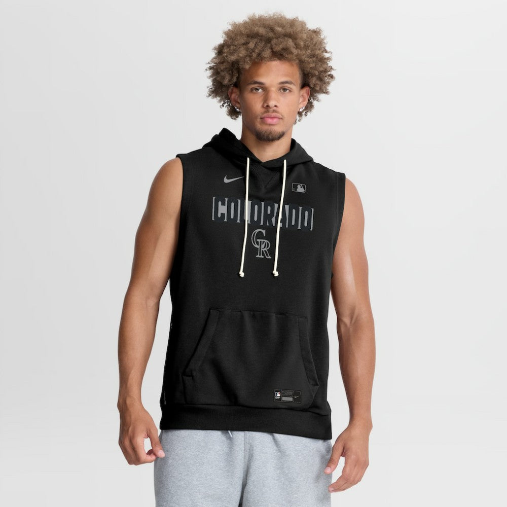 Colorado Rockies Nike Authentic Collection Standard Issue Dri-FIT Sleeveless Hoodie Outlet
