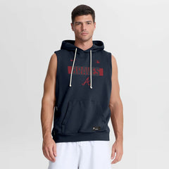 Atlanta Braves Nike Authentic Collection Standard Issue Dri-FIT Sleeveless Hoodie Discount