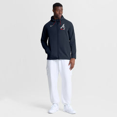 Atlanta Braves Nike Authentic Collection Raglan Therma-FIT Full-Zip Hooded Jacket Online