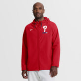 Philadelphia Phillies Nike Authentic Collection Raglan Therma-FIT Full-Zip Hooded Jacket for sale
