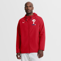 Philadelphia Phillies Nike Authentic Collection Raglan Therma-FIT Full-Zip Hooded Jacket for sale