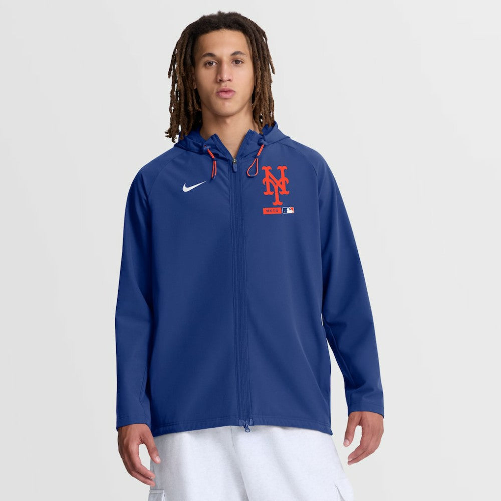 New York Mets Nike Authentic Collection Raglan Therma-FIT Full-Zip Hooded Jacket for sale