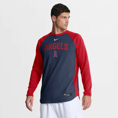 Los Angeles Angels Nike Authentic Collection Raglan Dri-FIT Sweatshirt Near Me