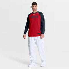 Atlanta Braves Nike Authentic Collection Raglan Dri-FIT Sweatshirt Sale