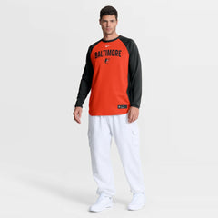 Baltimore Orioles Nike Authentic Collection Raglan Dri-FIT Sweatshirt Discount