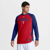 Texas Rangers Nike Authentic Collection Raglan Dri-FIT Sweatshirt for sale