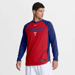 Texas Rangers Nike Authentic Collection Raglan Dri-FIT Sweatshirt for sale