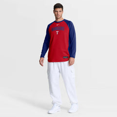 Texas Rangers Nike Authentic Collection Raglan Dri-FIT Sweatshirt for sale