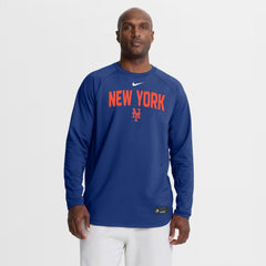 New York Mets Nike Authentic Collection Raglan Dri-FIT Sweatshirt Online