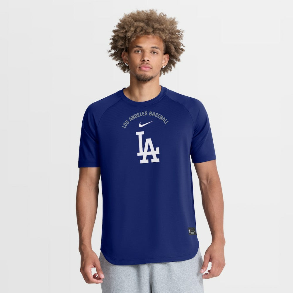 Los Angeles Dodgers Nike Authentic Collection Batting Practice Pre-Game Raglan Dri-FIT Top Online