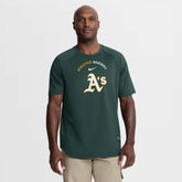 Athletics Nike Authentic Collection Batting Practice Pre-Game Raglan Dri-FIT Top for sale