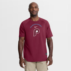 Philadelphia Phillies Nike Authentic Collection Batting Practice Pre-Game Raglan Dri-FIT Top for sale