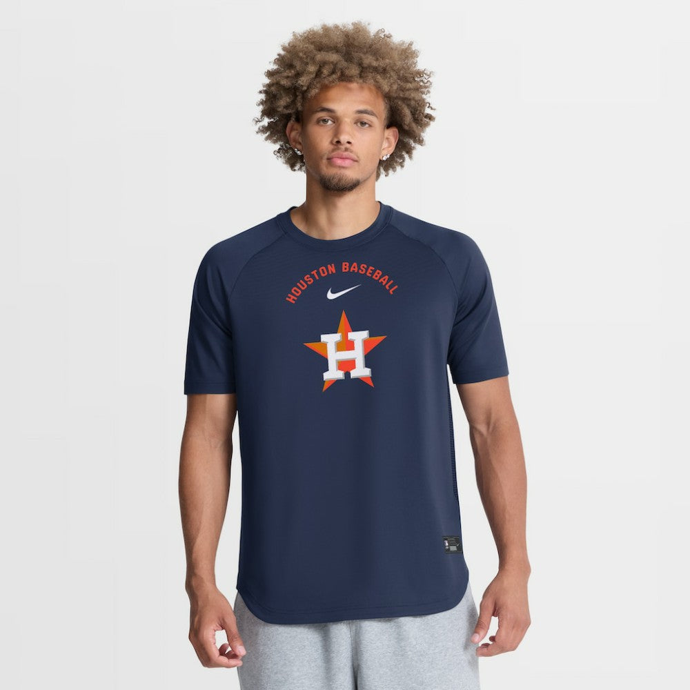 Houston Astros Nike Authentic Collection Batting Practice Pre-Game Raglan Dri-FIT Top for sale