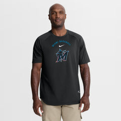 Miami Marlins Nike Authentic Collection Batting Practice Pre-Game Raglan Dri-FIT Top Online