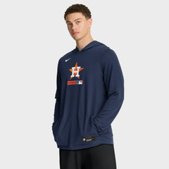 Houston Astros Nike Authentic Collection Dri-FIT Long Sleeve Hooded T-Shirt Discount