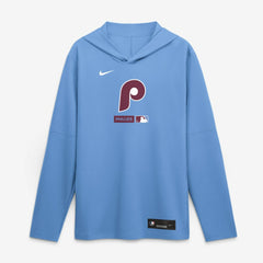 Philadelphia Phillies Nike Authentic Collection Dri-FIT Long Sleeve Hooded T-Shirt Sale