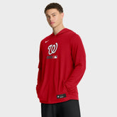 Washington Nationals Nike Authentic Collection Dri-FIT Long Sleeve Hooded T-Shirt Discount