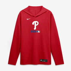 Philadelphia Phillies Nike Authentic Collection Dri-FIT Long Sleeve Hooded T-Shirt Discount