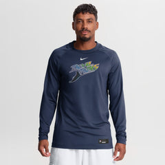 Tampa Bay Rays Nike Authentic Collection Game Time Raglan Long Sleeve T-Shirt Discount
