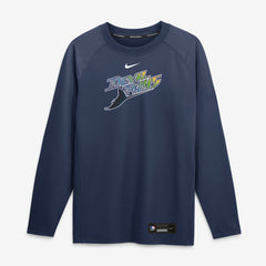 Tampa Bay Rays Nike Authentic Collection Game Time Raglan Long Sleeve T-Shirt Discount