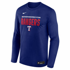 Texas Rangers Nike Authentic Collection Legend Dri-FIT Long Sleeve T-Shirt Outlet