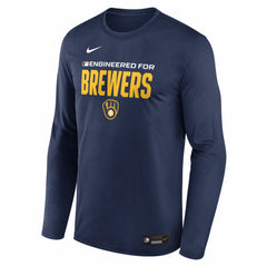 Milwaukee Brewers Nike Authentic Collection Legend Dri-FIT Long Sleeve T-Shirt for sale