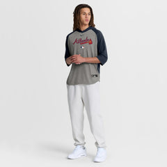 Atlanta Braves Nike Authentic Collection Flux Dri-FIT Raglan 3/4-Sleeve Hooded T-Shirt Online