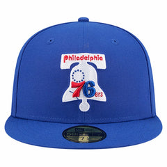New Era Philadelphia 76ers Core Logo 59FIFTY Fitted Hat Royal