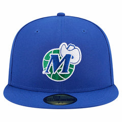 New Era Dallas Mavericks Core Logo 59FIFTY Fitted Hat Blue