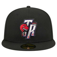 New Era Toronto Raptors Core Logo 59FIFTY Fitted Hat Black