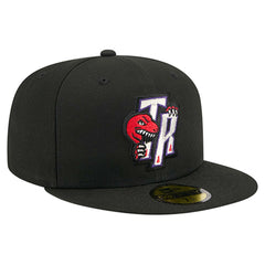 New Era Toronto Raptors Core Logo 59FIFTY Fitted Hat Black