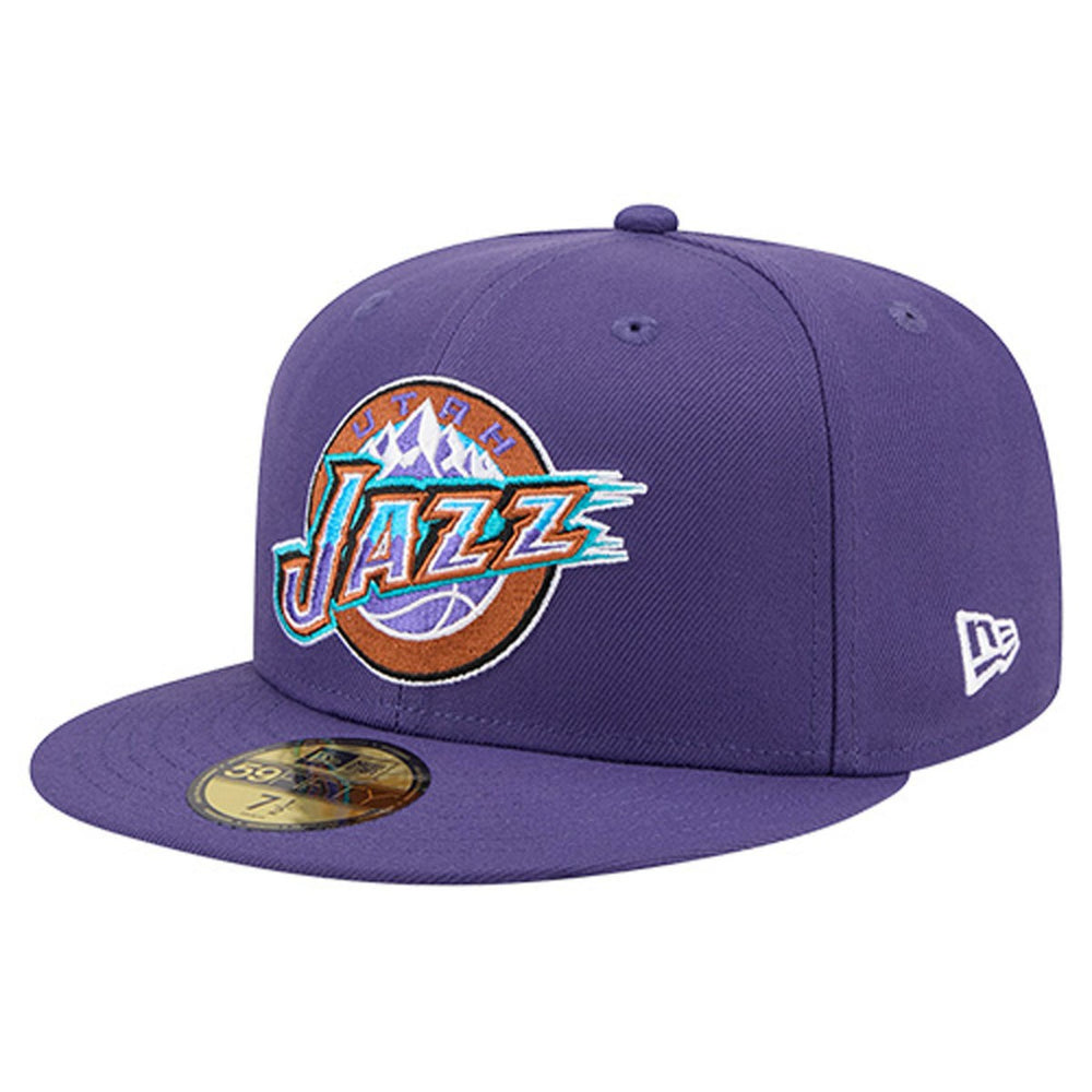 New Era Utah Jazz Core Logo 59FIFTY Fitted Hat Purple