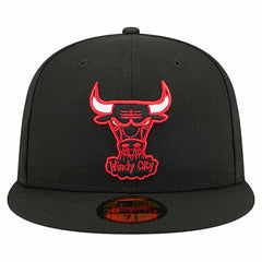 New Era Chicago Bulls Core Logo 59FIFTY Fitted Hat Black
