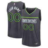 Fanatics Minnesota Timberwolves Fastbreak Custom Jersey Statement Edition Anthracite