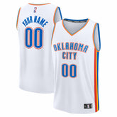 Fanatics Oklahoma City Thunder Fast Break Custom Jersey Association Edition White